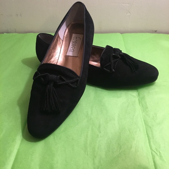 FRESCO Shoes - FRESCO By Pierre black suede flats with tassels